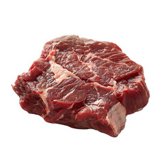 Fototapeta premium [Transparent Background PNG]Raw beef steak on white background