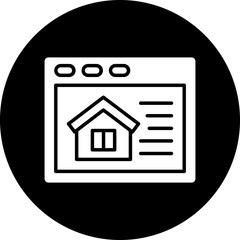 Vector Design House Website Icon Style