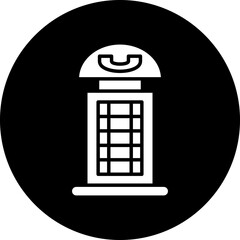Vector Design Phone Booth Icon Style