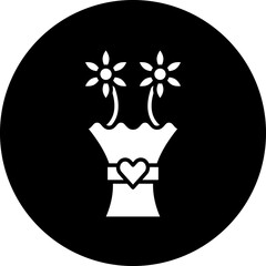 Vector Design Flower Bouquet Icon Style