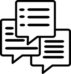 Speech bubble icon. Editable Vector