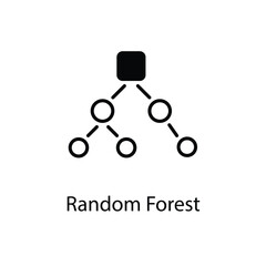 Random Forest vector icon