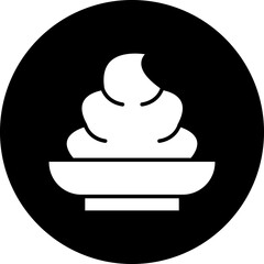 Vector Design Cream Icon Style