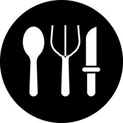 Fototapeta premium Vector Design Cutlery Icon Style