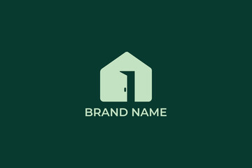 letter 1 logo, home icon business logo, logomark, brandmark