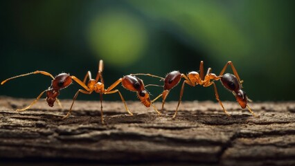 Ants Demonstrating Remarkable Precision and Strength in Handling Materials
