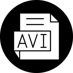Vector Design AVI Icon Style