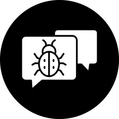 Vector Design Chat Virus Icon Style