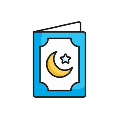 Greeting Card icon design with white background stock illustration