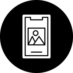 Vector Design Mobile Image Icon Style