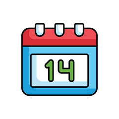 Calander icon design with white background stock illustration