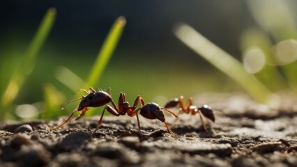 Utilization of Strong Mandibles by Ants for Various Colony Tasks
