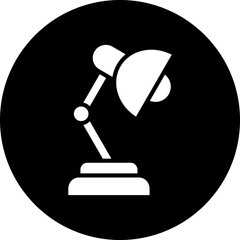 Vector Design Desk Lamp Icon Style