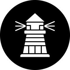 Vector Design Lighthouse Icon Style