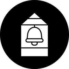 Vector Design Bell Tower Icon Style