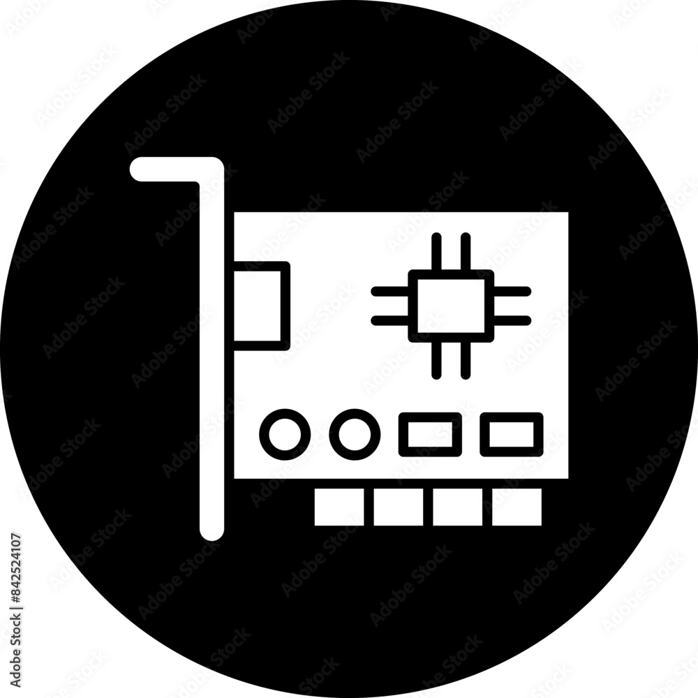 Wall mural Vector Design Network Interface Card Icon Style