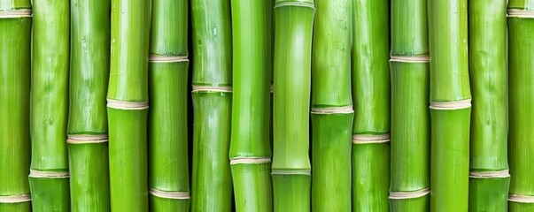 Fototapeta premium Bamboo grove, warm hues, flat design, symmetrical arrangement ,The images are of high quality and clarity