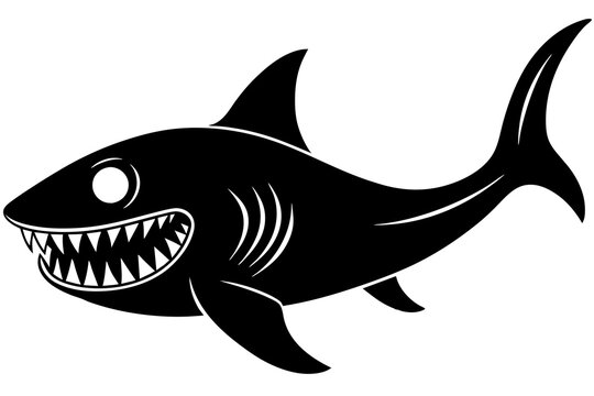 recommend clip art: goblin shark silhouette vector illustration