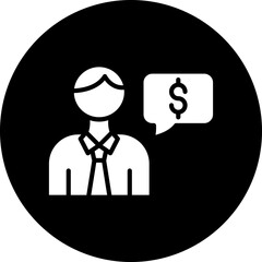 Vector Design Financial Advisor Icon Style