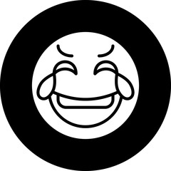 Vector Design Laughing Icon Style