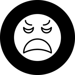 Vector Design Sad Icon Style