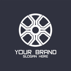 Tire or wheel logo design. Logo suitable for tire shops, workshops and companies.