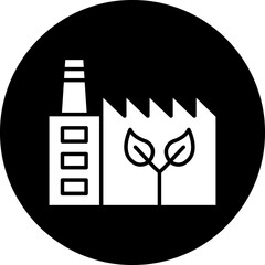 Vector Design Eco Factory Icon Style