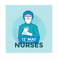international nurses day template design