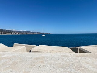 View from the pier of Malaga