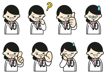 女医表情セット