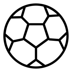 Obraz premium Football icon in line style