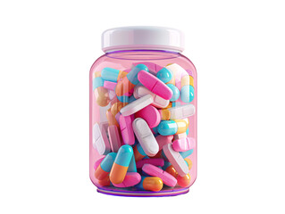a jar of pills