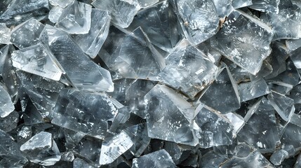 crystals on the ground