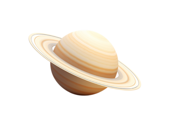 a planet with rings around it
