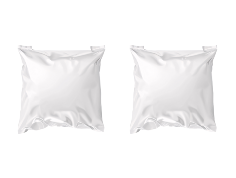 two white square pillows