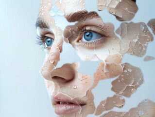 Educational visual of how hydration impacts skin elastin represent Health and wellness lifestyle