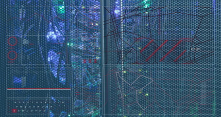 Image of data processing over computer servers