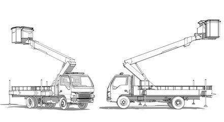 a car with a cradle lift