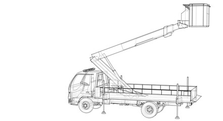 a car with a cradle lift