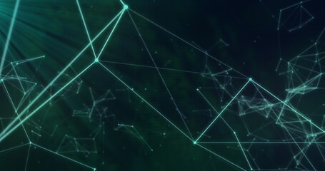 Image of icons, data processing and network of connections