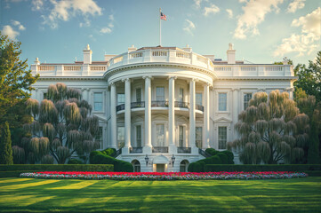 Naklejka premium The White House, Independence Day