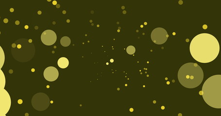 Image of globe over green spots on green background