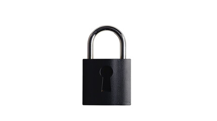Naklejka premium a black padlock with a keyhole