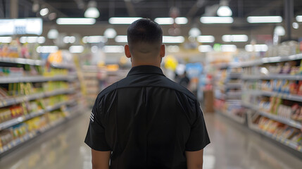 Fototapeta premium &nbsp;supermarket Security guards