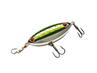 a fishing lure with hooks
