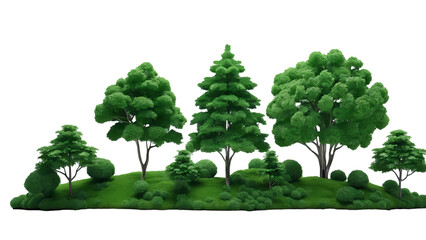 Fototapeta premium Tree isolated on a transparent background