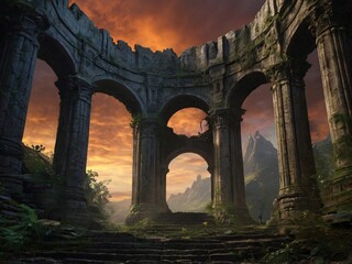 Temple in ruins