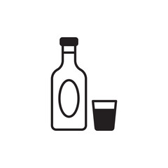 Beer icon design with white background stock illustration