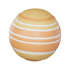 Jupiter Detailed Render of the Gas Giant. 3D Render