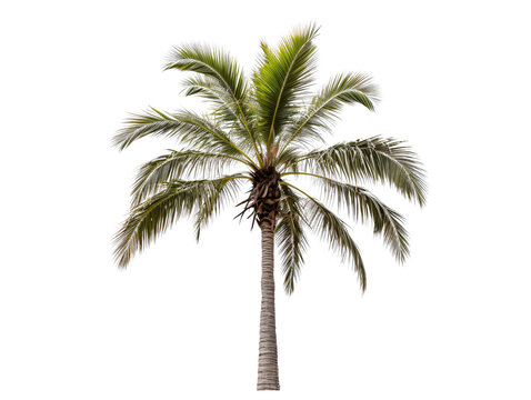 a palm tree with a white background